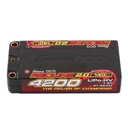 Gens Ace 7.6V 4200mAh 2S 140C LiHV: 5.0mm Bullet redline 2.0