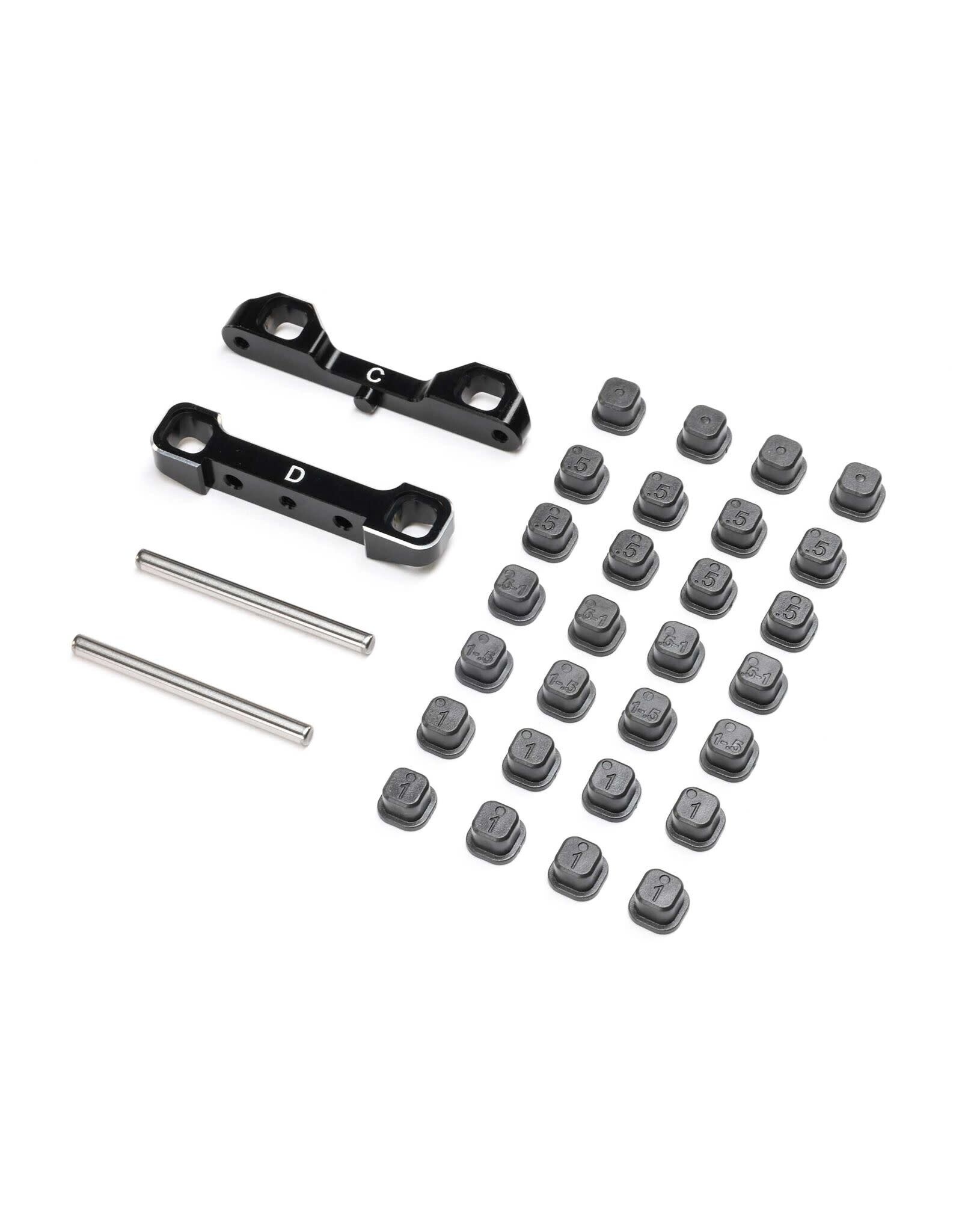 Team Losi Racing Adjustable Pivot Set C & D, Black: 22S Sprint