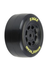 Pro-Line Goodyear Eagle MTD Steel Whls Black for Losi NASCAR