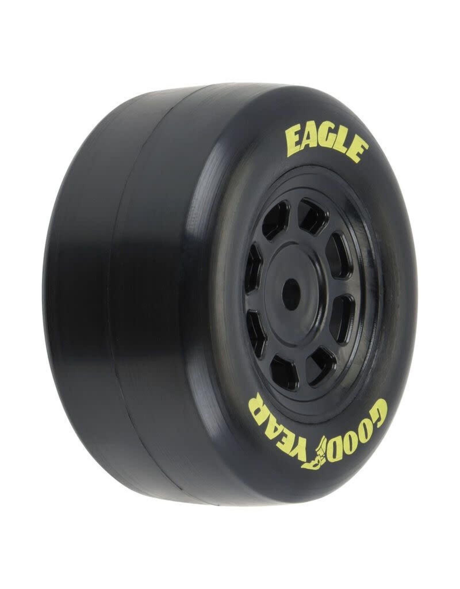 Pro-Line Goodyear Eagle MTD Steel Whls Black for Losi NASCAR