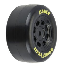 Pro-Line Goodyear Eagle MTD Steel Whls Black for Losi NASCAR