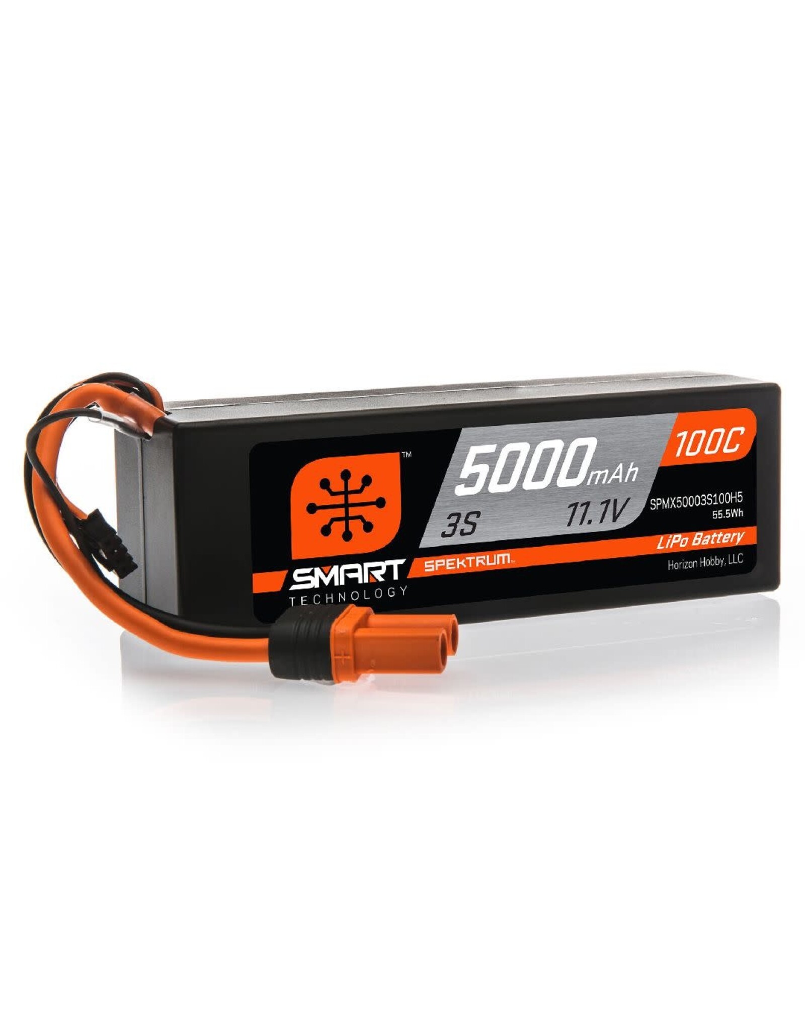 Spektrum 5000mAh 3S 11.1V 100C Smart LiPo IC5 Hardcase