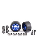 Traxxas Wheels, Wheelie Bar, 6061-T6 Aluminum (Blue) (2)
