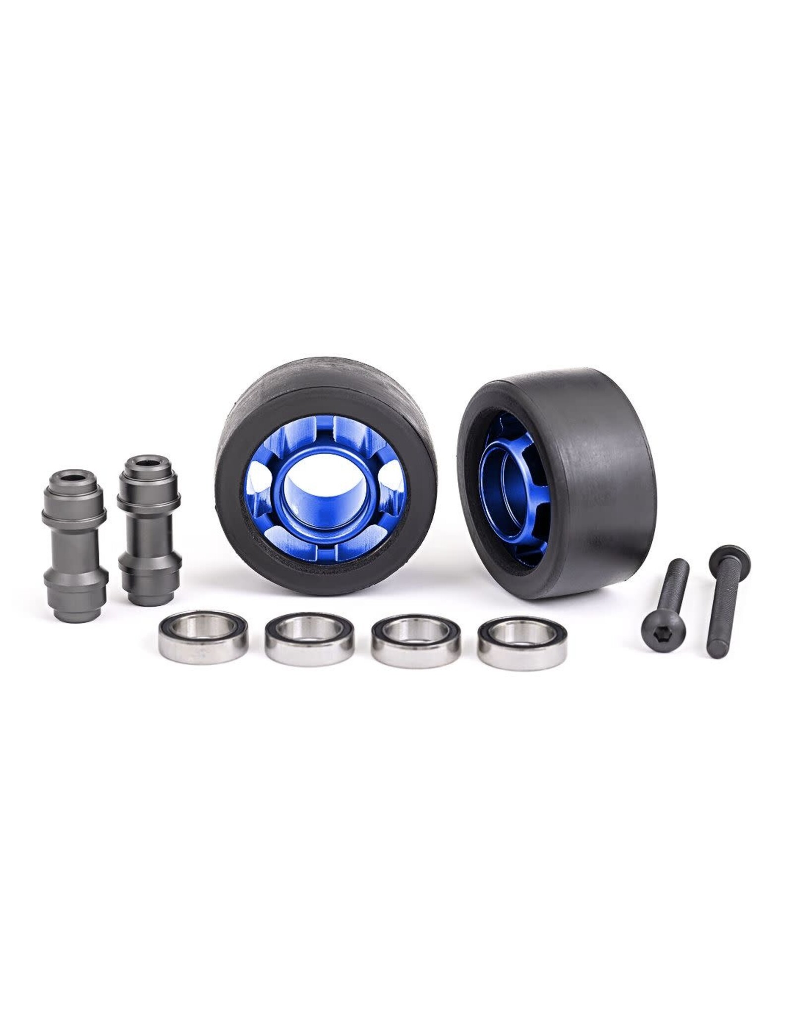 Traxxas Wheels, Wheelie Bar, 6061-T6 Aluminum (Blue) (2)