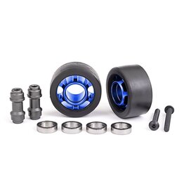 Traxxas Wheels, Wheelie Bar, 6061-T6 Aluminum (Blue) (2)