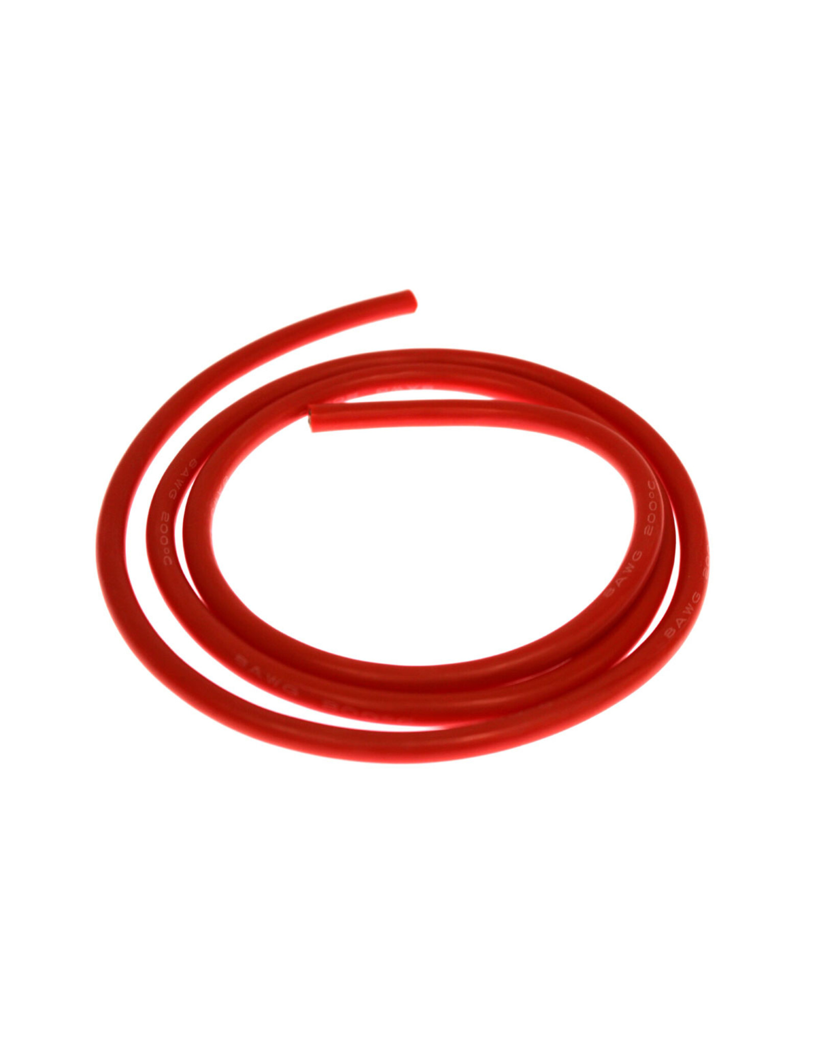 Racers Edge 8 Gauge Silicone Wire, 3' Red