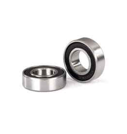 Traxxas 8x16x5mm Ball Bearing (2) Black Rubber Sealed