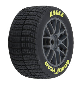 Pro-Line Goodyear Eagle Dirt Tire F/R MTD Grey for Losi NASCAR (4)