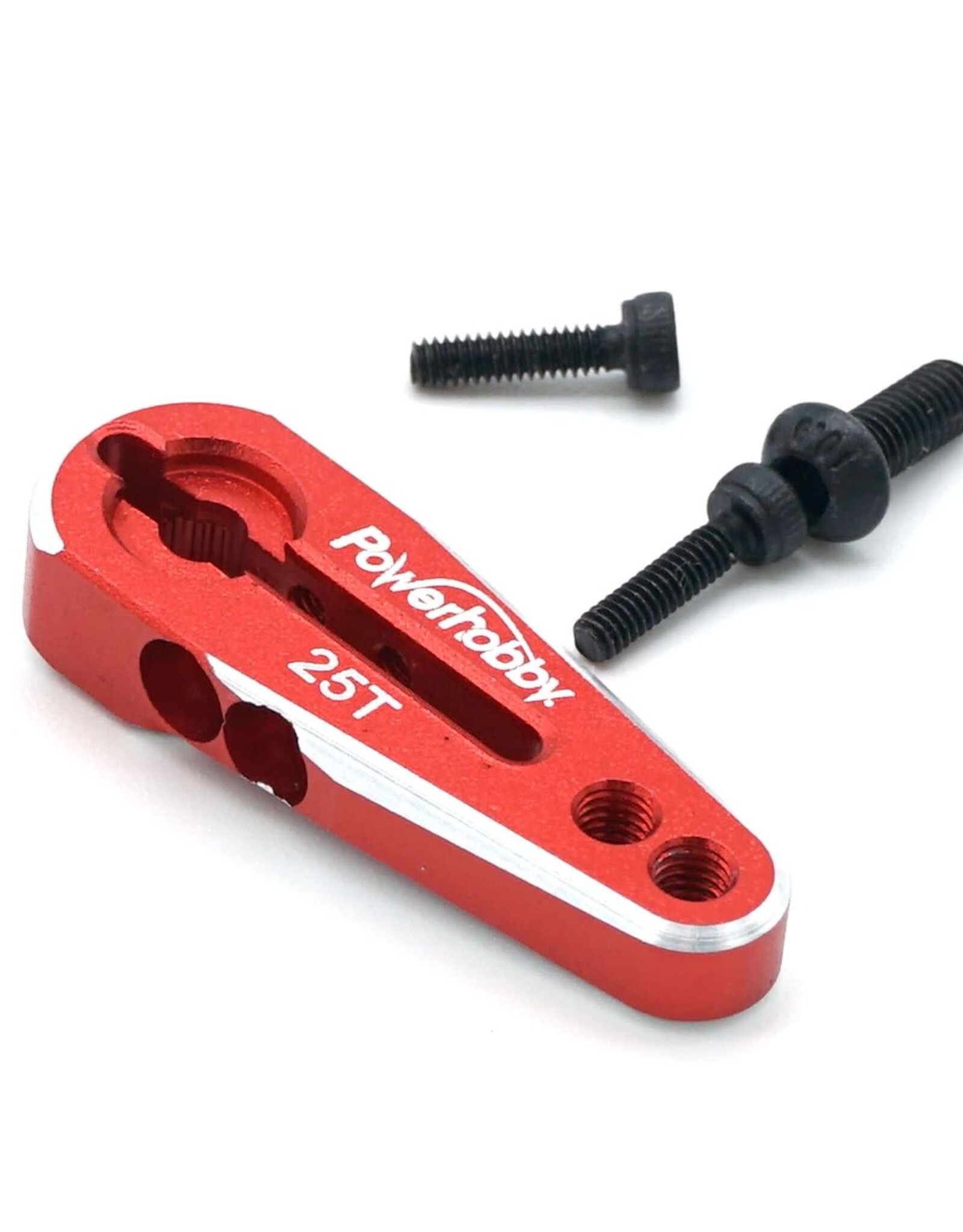 Power Hobby 25T Aluminum Clamping Servo Horn Red