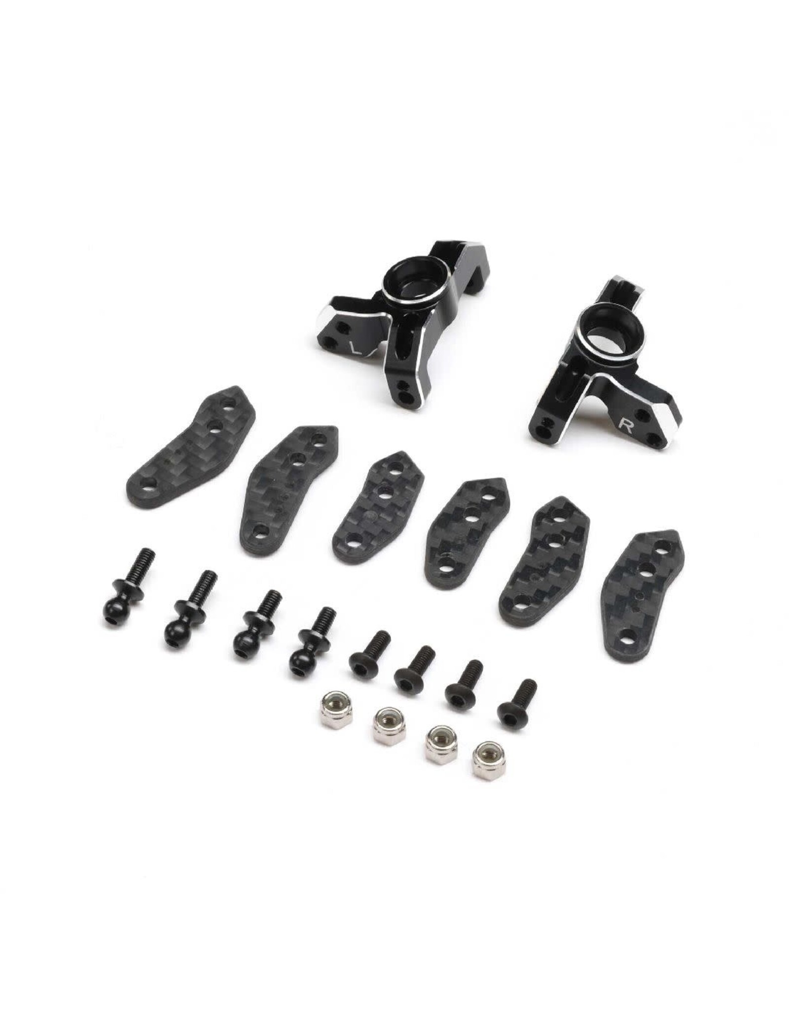 Team Losi Racing Spindle Set, Aluminum, Black: 22S Sprint