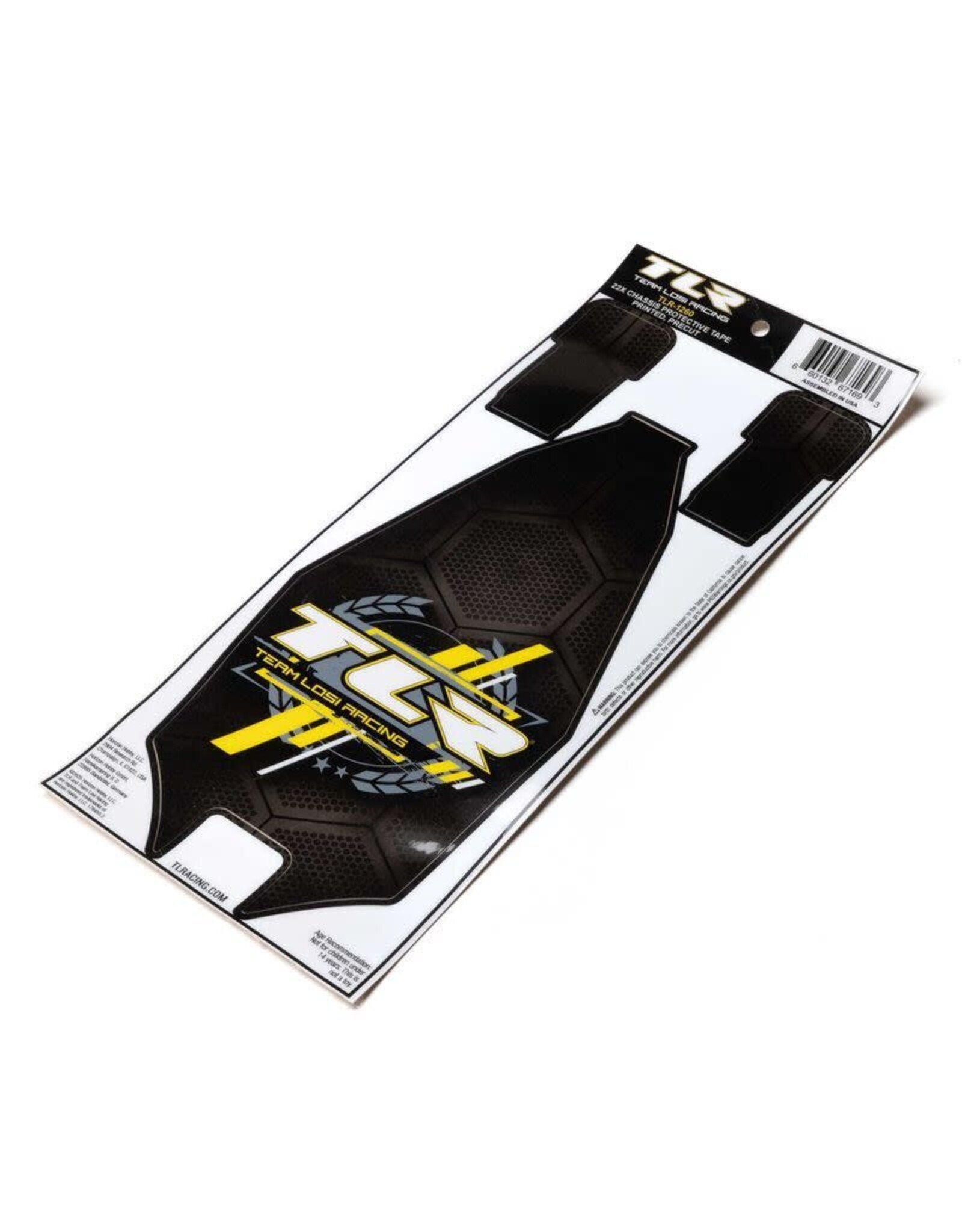 Team Losi Racing 22X Chassis Protective Tape, Printed, Precut