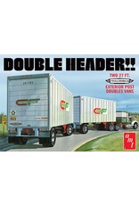 AMT 1/25  "Double Header" Tandem Van Trailers Model Kit