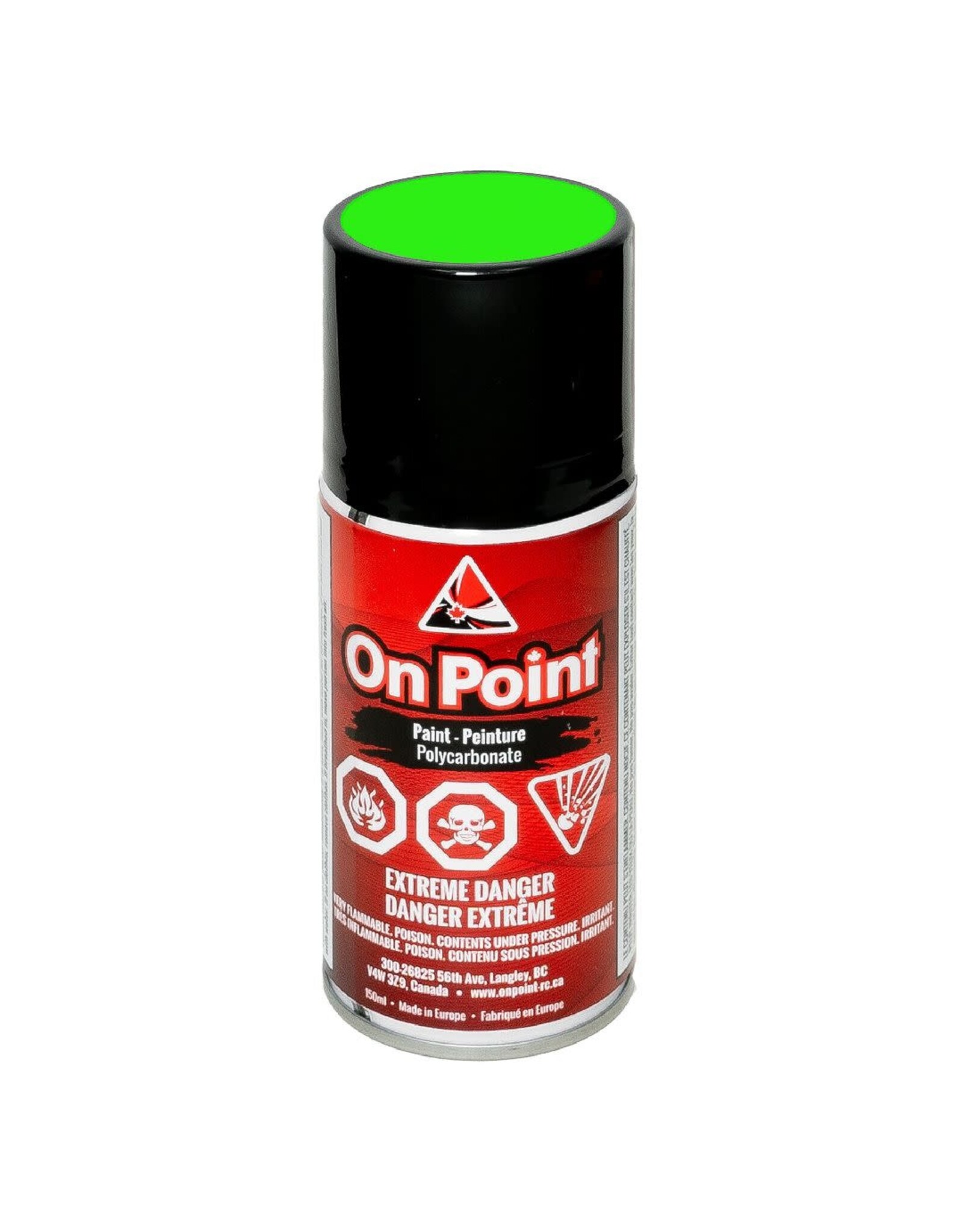 On Point 150ml RC Spray Paint - Fluorescent Green