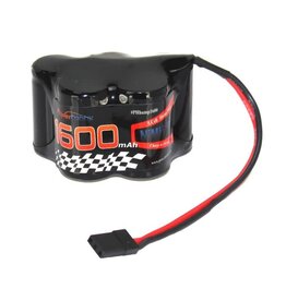 Power Hobby 6V 1600mAh NiMH Hump Battery Pack w/ Hitec Connector