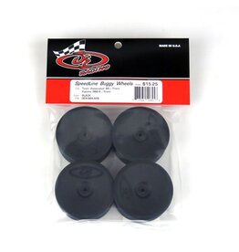 DE Racing Black Speedline Front Buggy Wheels B6, RB6 (4pcs)