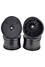 DE Racing Speedline Rear Buggy Wheels B6-B64, TLR 22-22-4, Black, (4pcs)