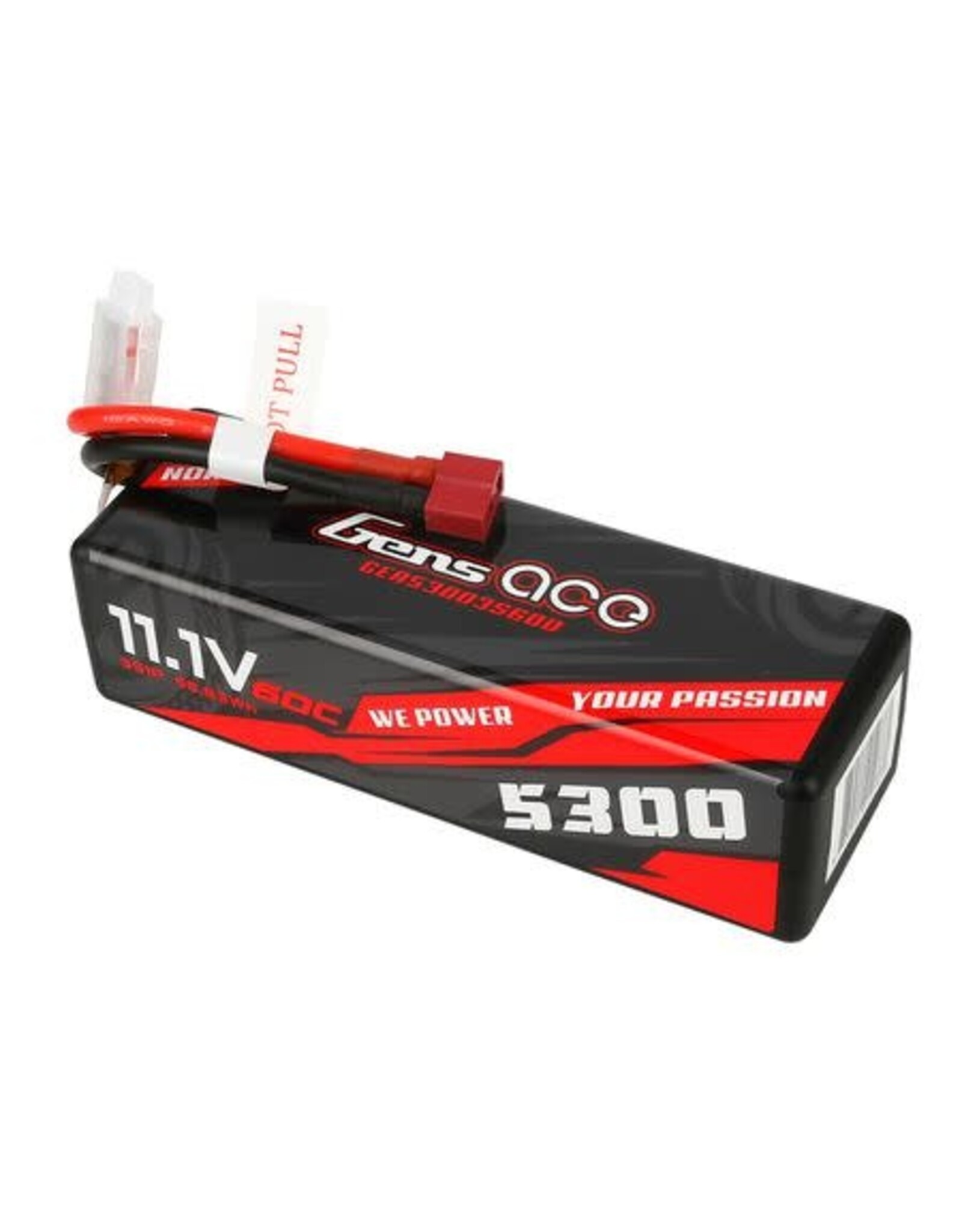 Gens Ace 11.1V 5300mAh 3S 60C Lipo: Deans