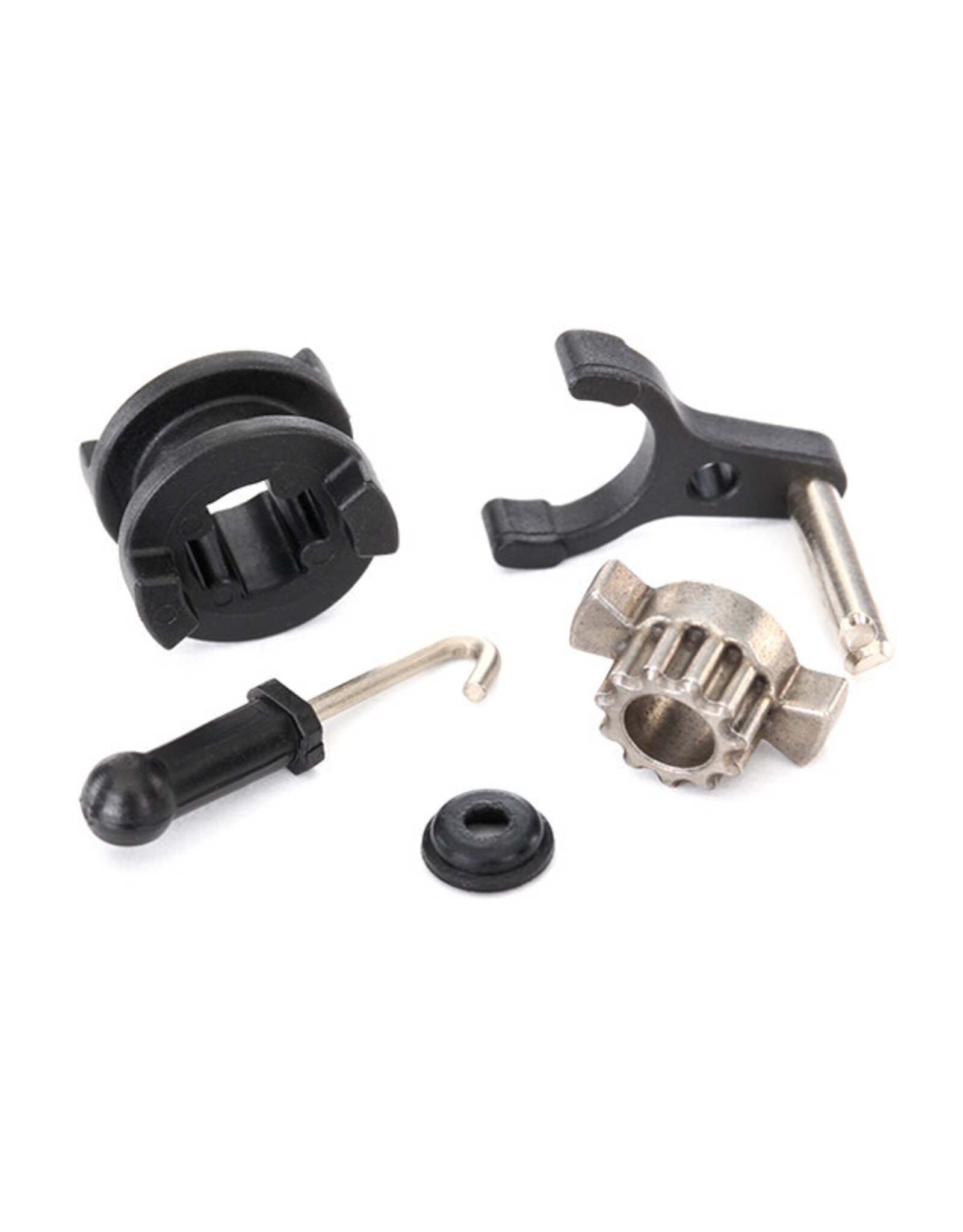 Traxxas Drive hub, 2-speed/ shift dog/ shift fork/ shaft seal