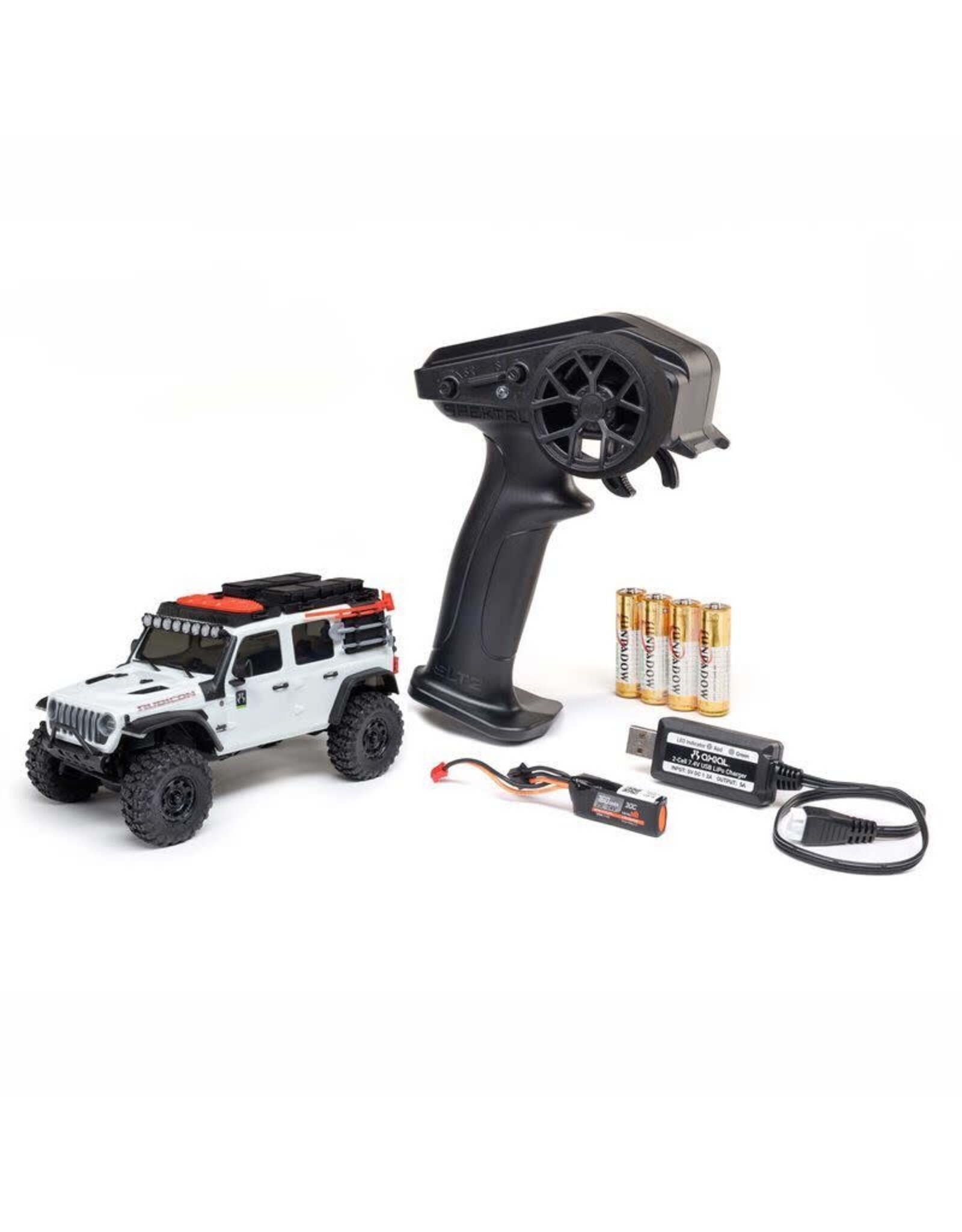 Axial 1/30 SCX30 Jeep Wrangler JLU Brushed 4x4 RTR B&C Incl WHT