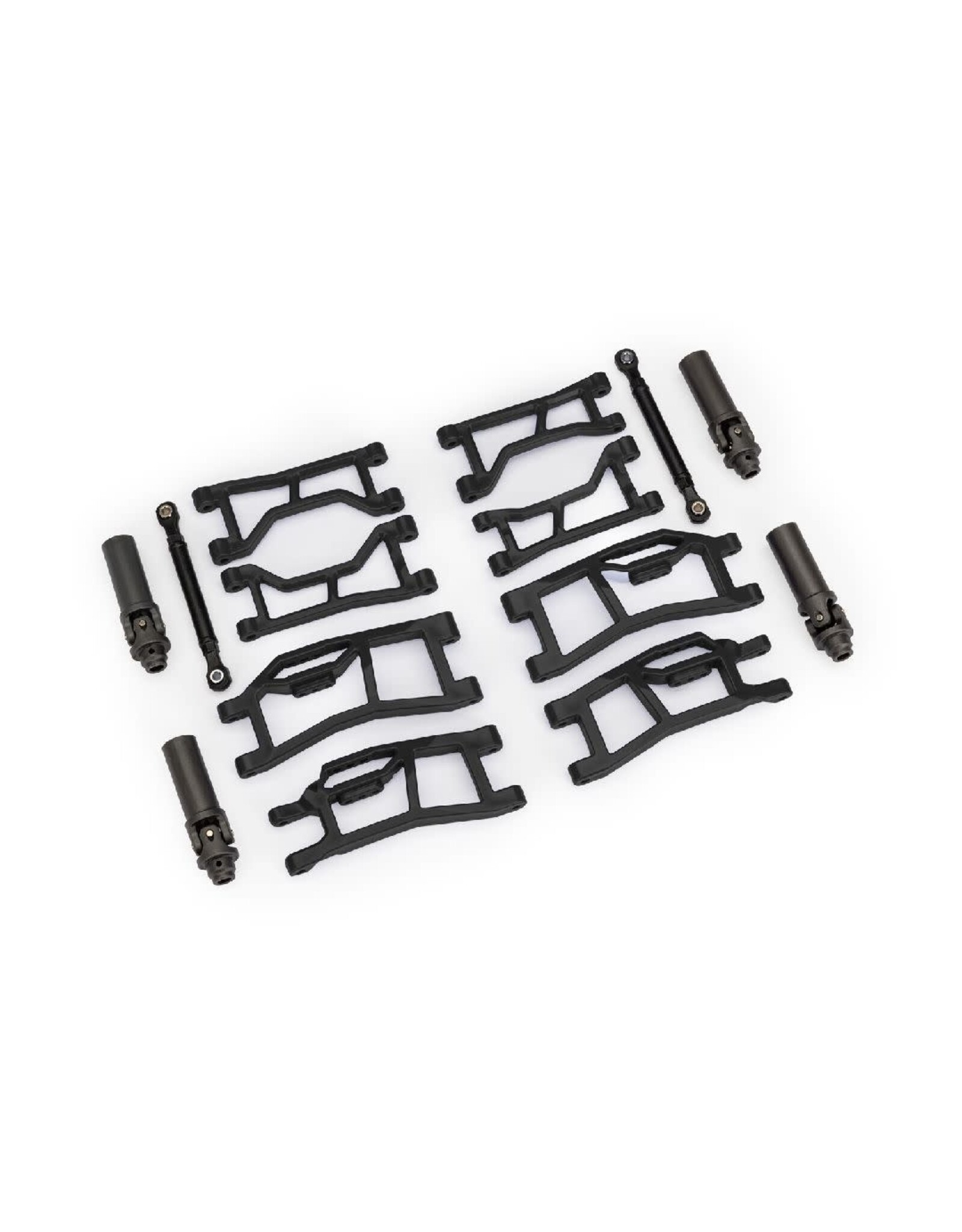 Traxxas Suspension kit, Mini Maxx WideMaxx, black (front&rear)
