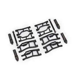Traxxas Suspension kit, Mini Maxx WideMaxx, black (front&rear)