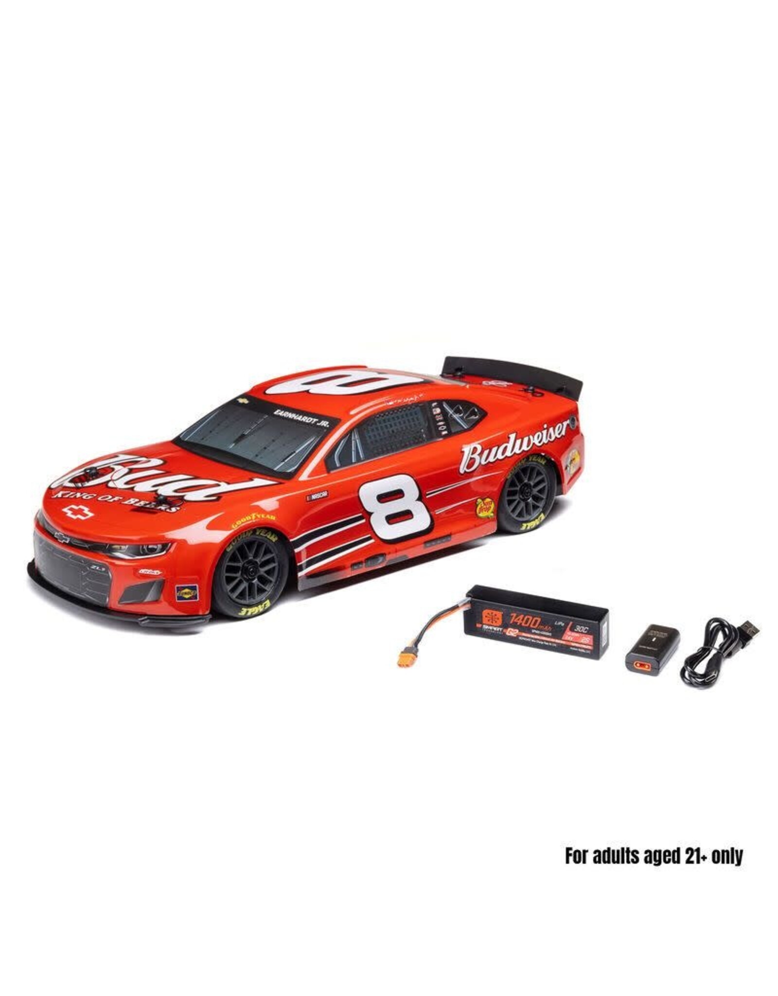 Losi 1/12 NASCAR Dale Earnhardt Jr. No. 8 Budweiser - Red