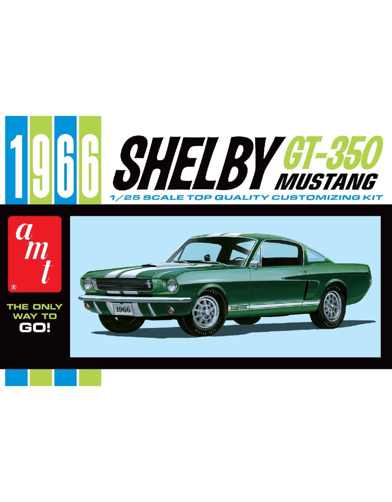 AMT 1/25 1966 Shelby Mustang 350GT Model Kit (Level 2)