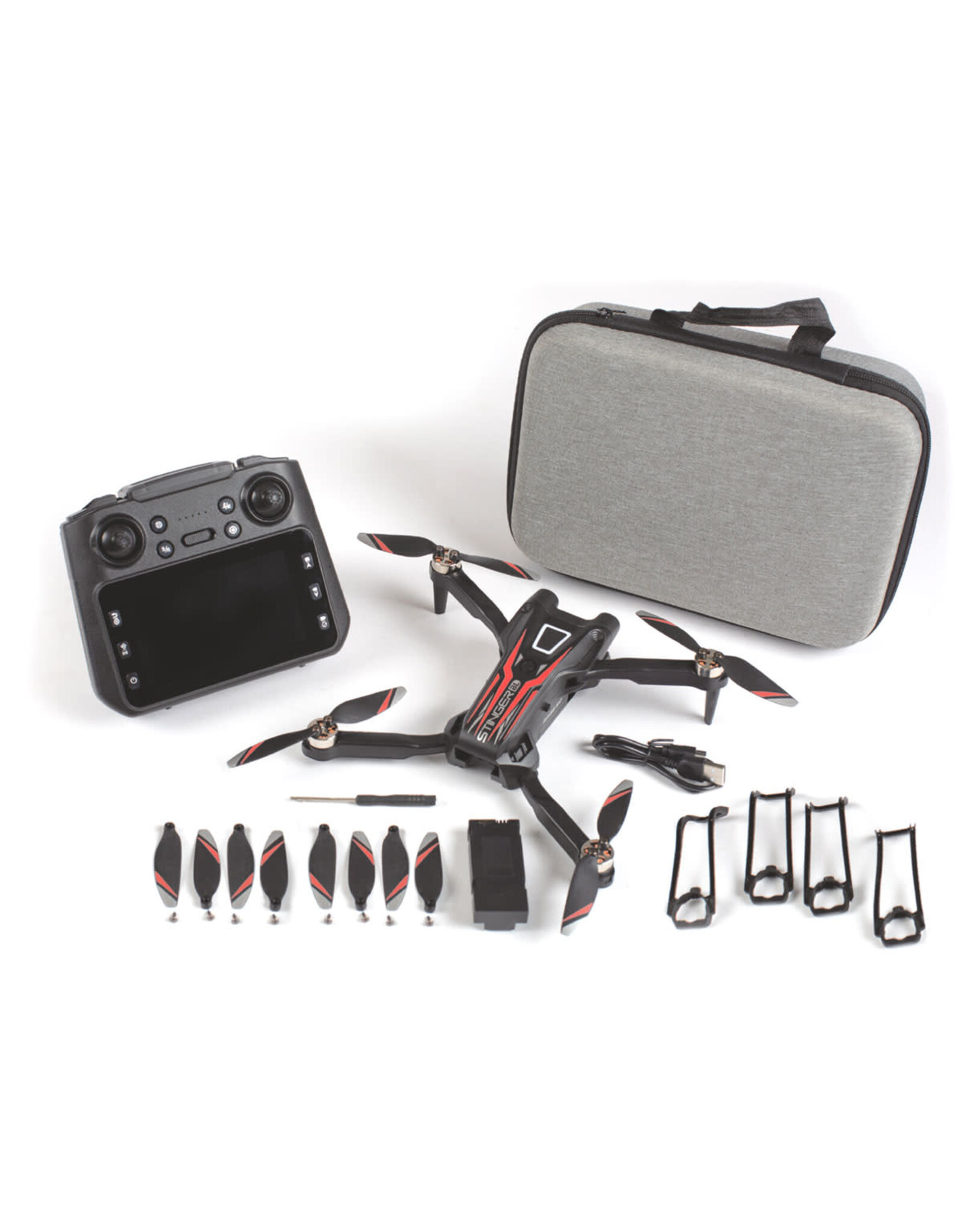 Rage Stinger BL FPV Drone with 1-Axis 1080p HD Camera & Storage Case