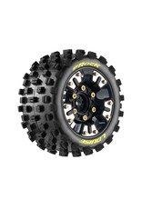 Louise R/C ST-Rock Mini Maxx, XRT (Soft) 12mm 0" & 1/2" Black Wh