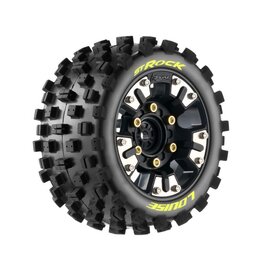 Louise R/C ST-Rock Mini Maxx, XRT (Soft) 12mm 0" & 1/2" Black Wh