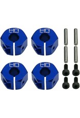 Hot Racing Blue Aluminum 12mm Wheel Hex, for Mini Maxx