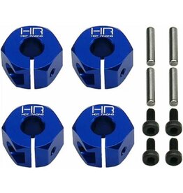 Hot Racing Blue Aluminum 12mm Wheel Hex, for Mini Maxx