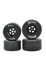 1RC Racing Pre-Mounted 1/18 EDM Hoosier Tires (Black) (4) (F/R) (Soft)