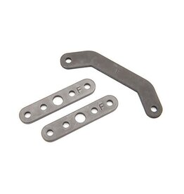 Traxxas Bulkhead tie bar, front, upper (1)/ lower (2) (steel)