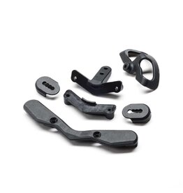 Team Losi Racing Shock Tower Guards, Up Wing Mt, Spur Shield: 22X