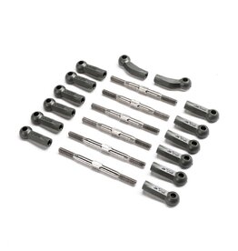 Team Losi Racing HD Turnbuckle Kit, Titanium: 22X