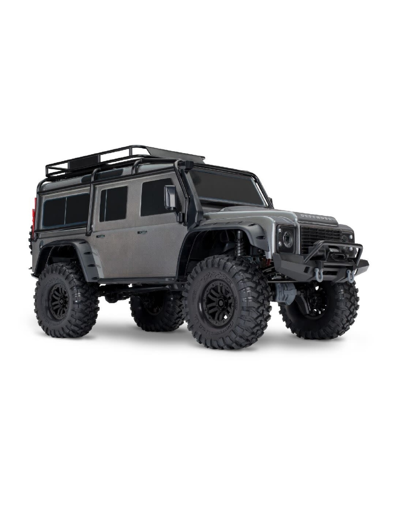 Traxxas 1/10 TRX-4 Defender 4WD RTR, Clipless Mounting - Silver