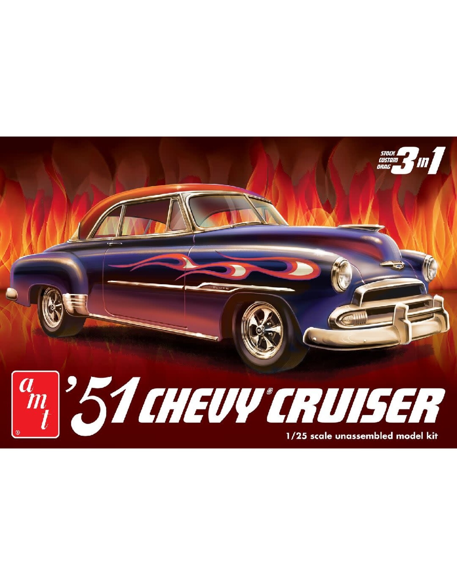 AMT 1/25  1951 Chevy Custom Cruiser Model Kit (Level 2)