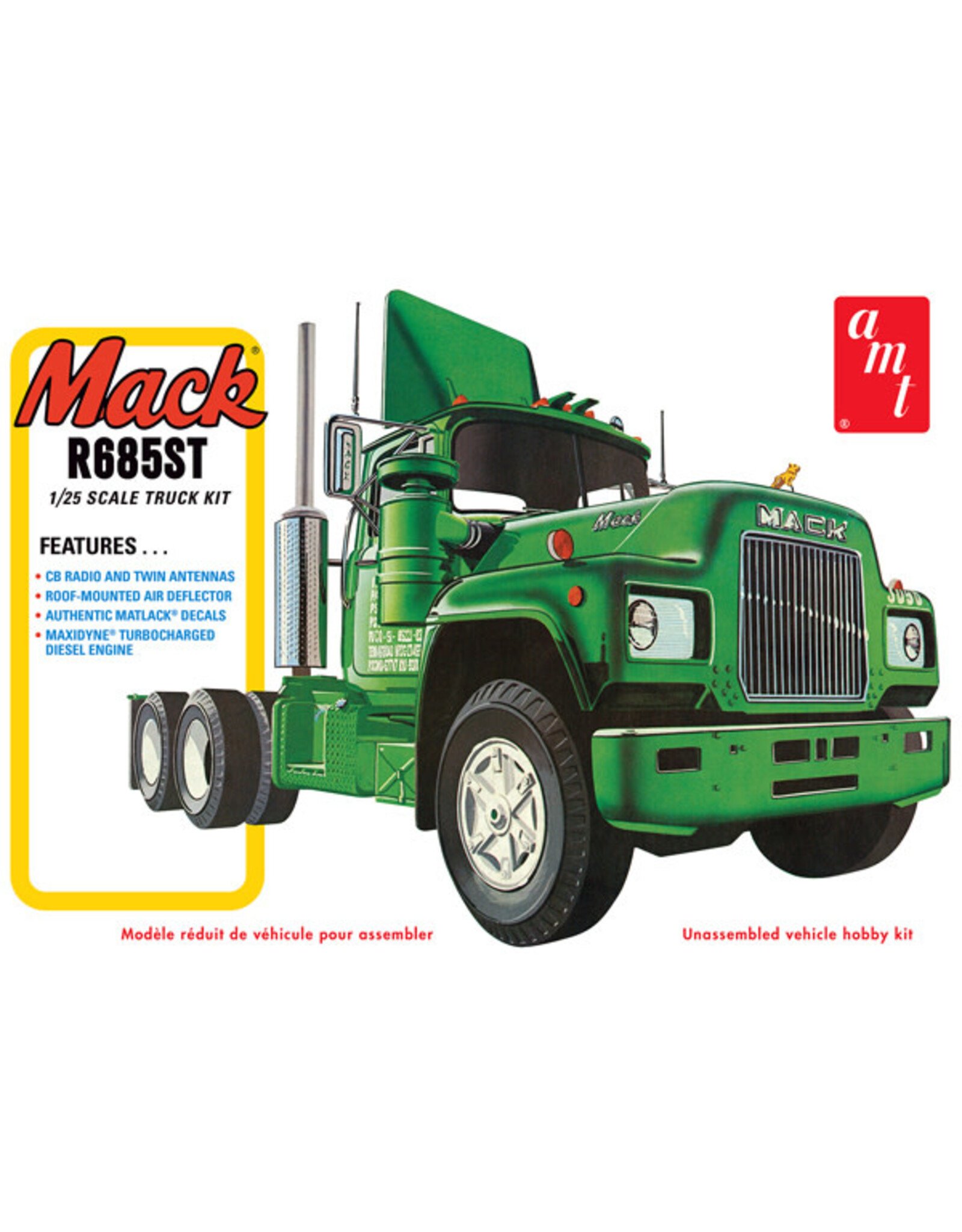 AMT 1/25 Mack R685ST Semi Tractor Model Kit (Level 3)
