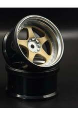 Scale Reflex NIZ 5-Star Multipiece Style 1-10 Gold Rims, 8mm Offset