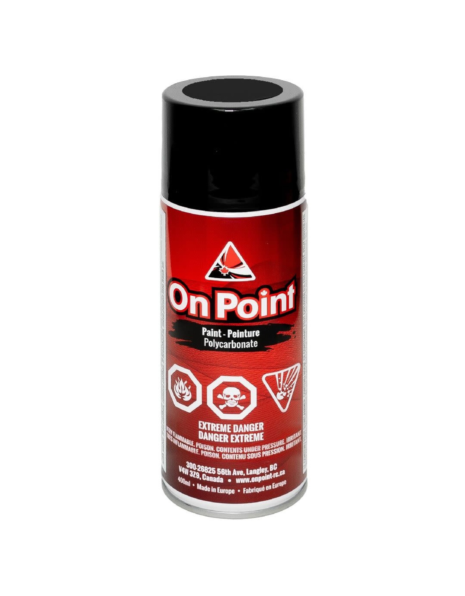 On Point 400ml RC Spray Paint - Pure Black
