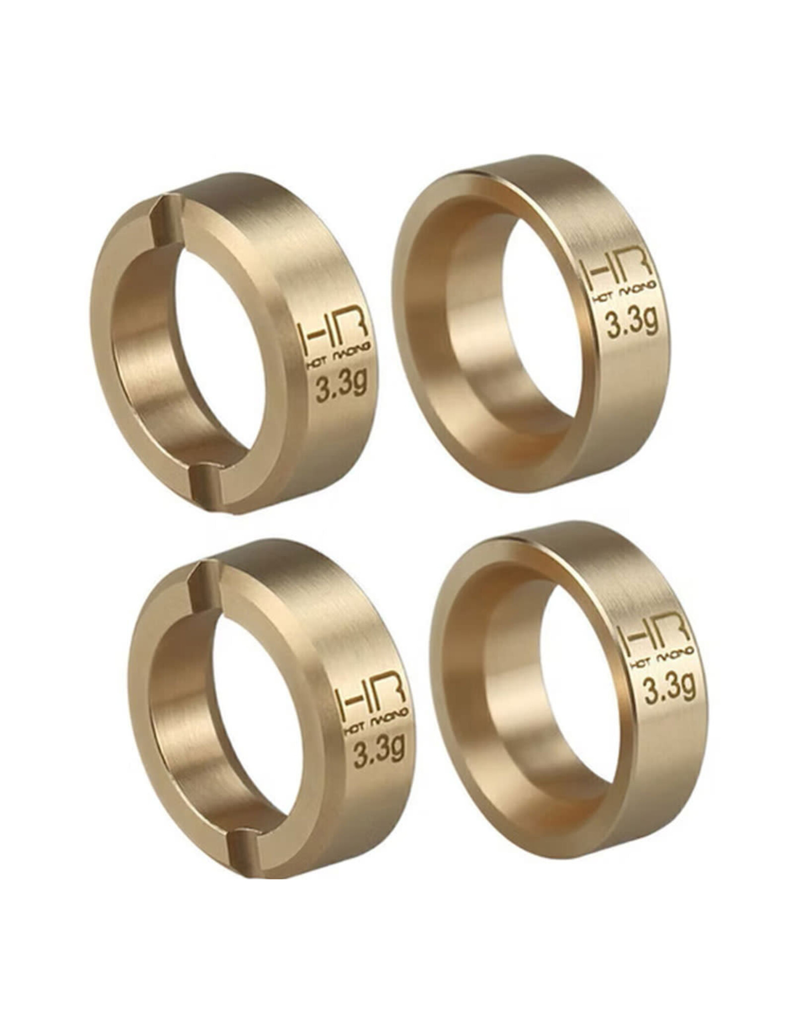 Hot Racing 3.6g Brass Wheel Weights, SCX30