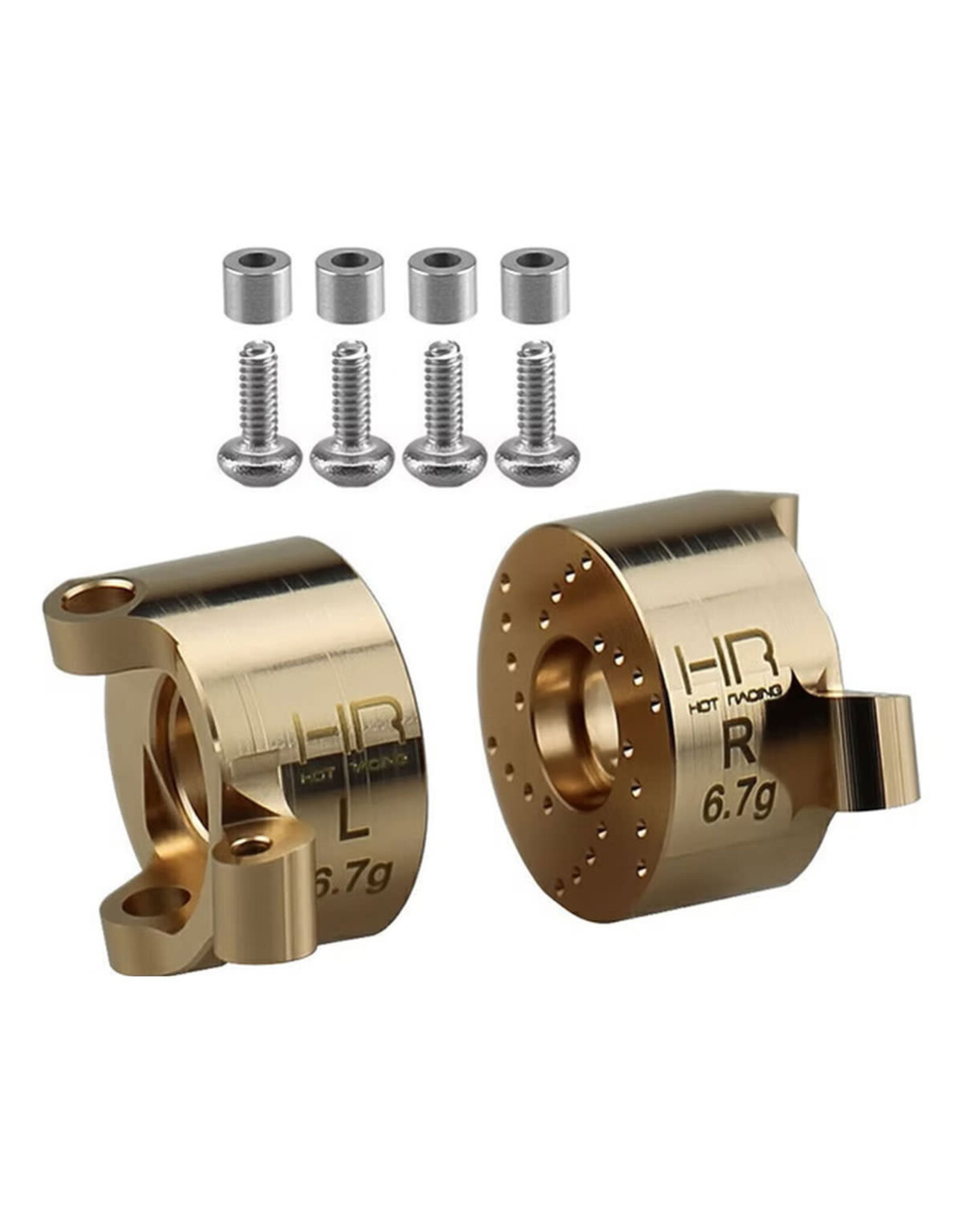 Hot Racing Brass Front Steering Block, SCX30