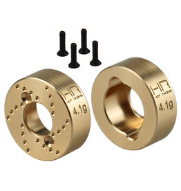Hot Racing Brass Rear Hub 4.1g, SCX30