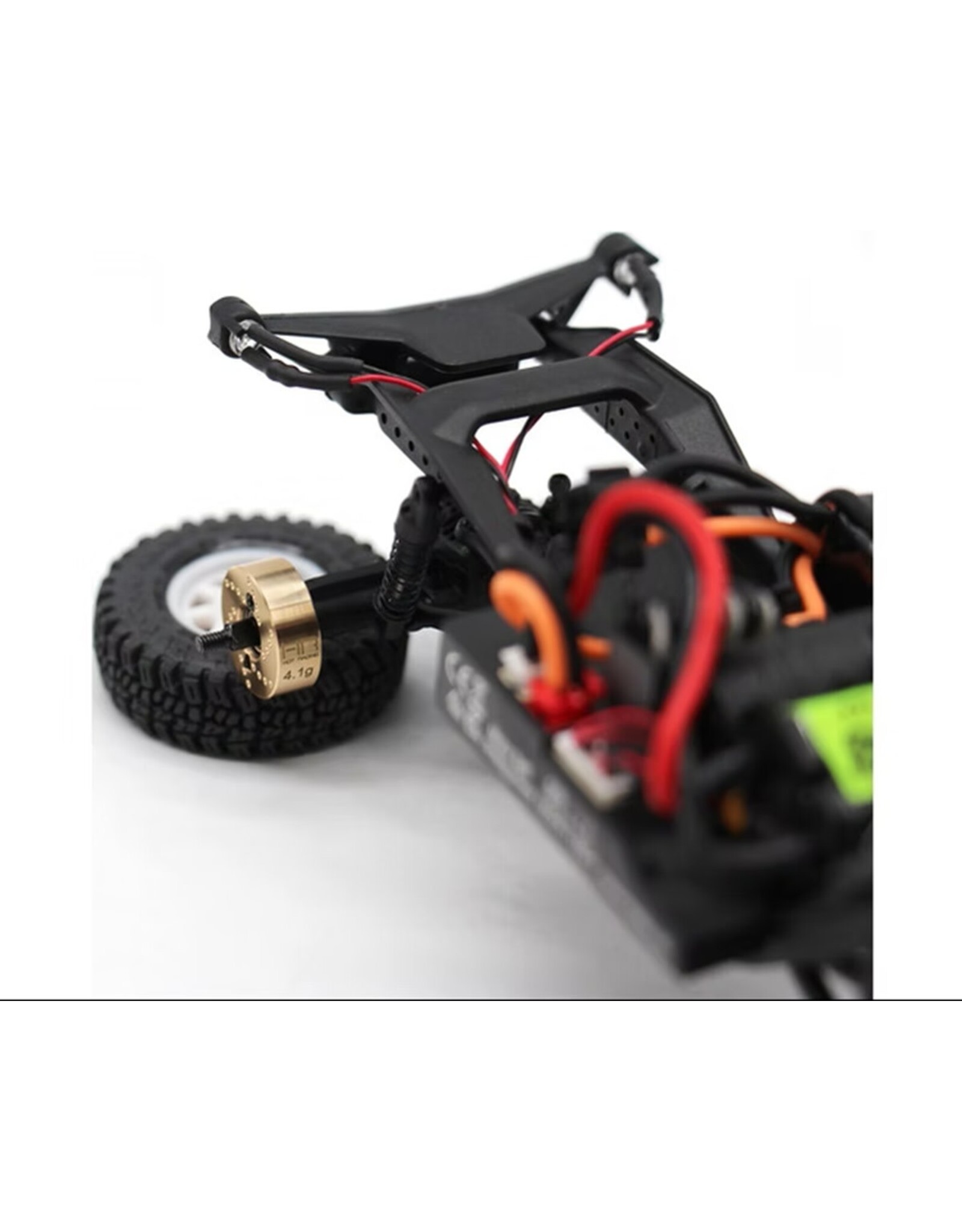 Hot Racing Brass Rear Hub 4.1g, SCX30