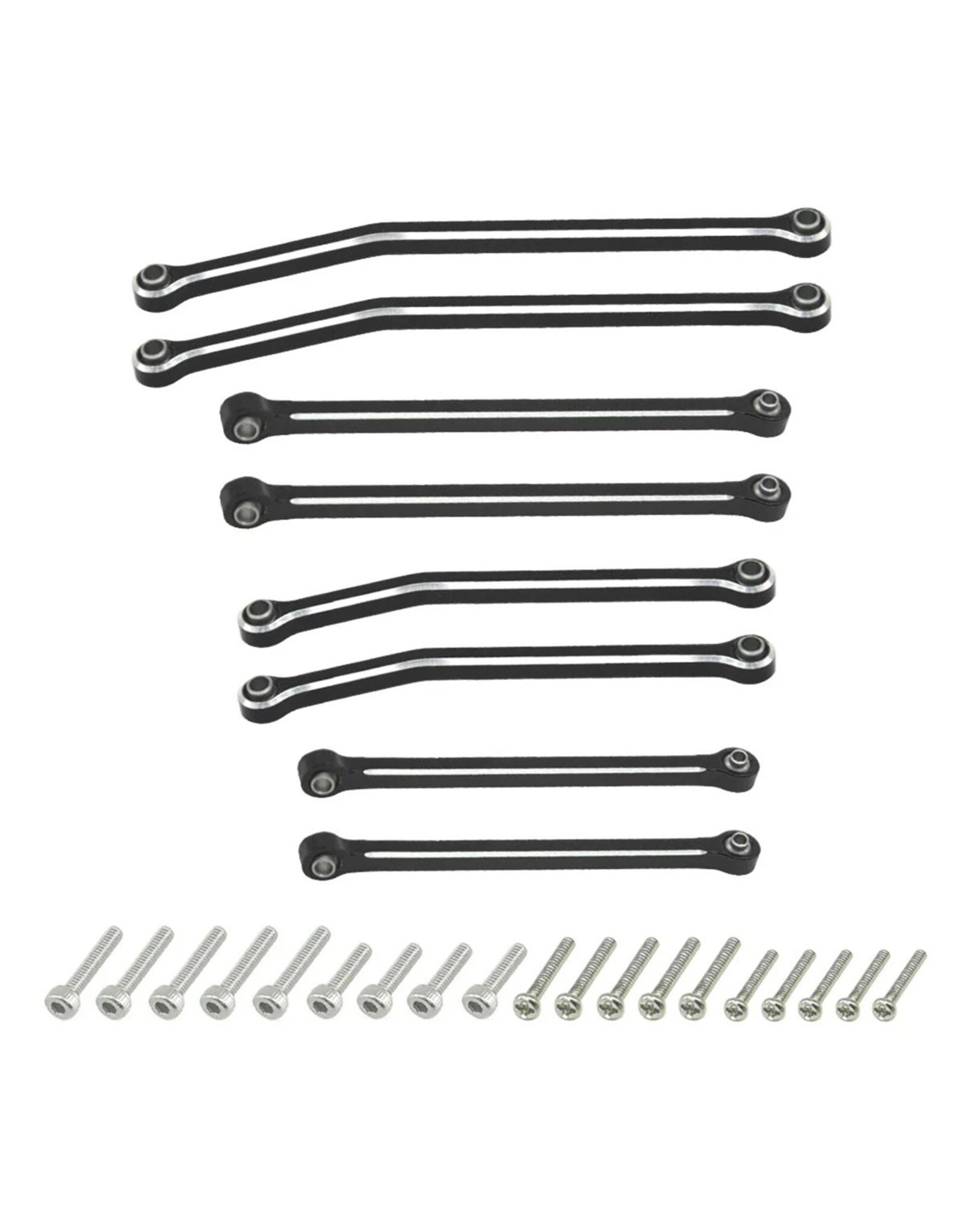 Power Hobby Alu. Chassis Links, Black, Axial SCX30