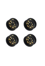 Power Hobby Brass Wheels 0.7" Offset 3.6mm, Black, (4), Axial SCX30