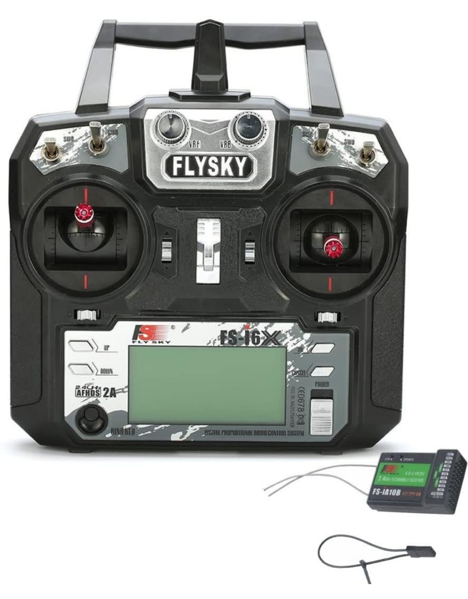 Flysky i6X 2.4Ghz 10 Channel Dual Stick Radio w/ LCD and FS-iA6B