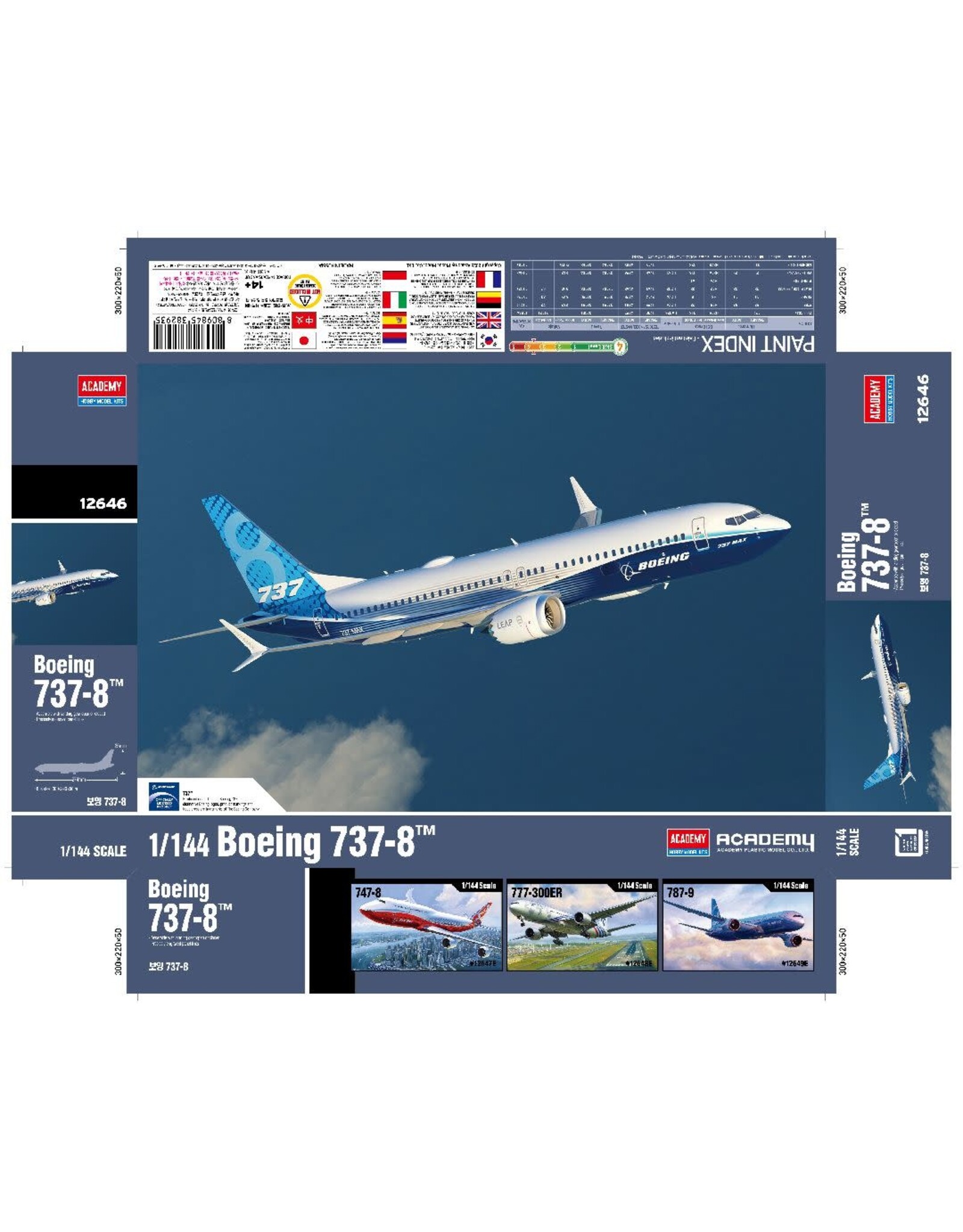 Academy 1/144 Boeing 737-8 MAX
