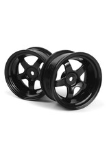 HPI Racing Work Meister S1 Wheel Black 26mm (6mm OS/2pcs)